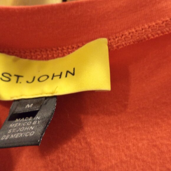 St. John Zip Hooded Jacket with Tank~Red See-thru, Long sleeves, Full Zip Size:M - Picture 12 of 15